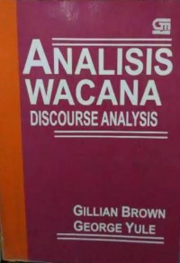 Image of Analisis Wacana : Discourse Analysis